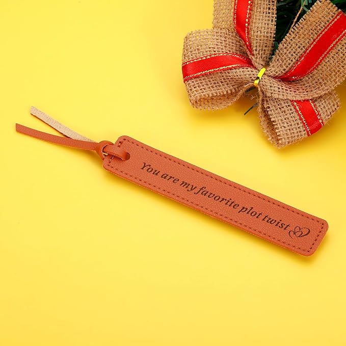 Wedding Bookmark Leather Gifts for Women Men 3rd Anniversary Bookmark Gifts for Him Her Wife Husband Birthday Gifts for Best Friend Bride Groom Women Book Marks for Booklover