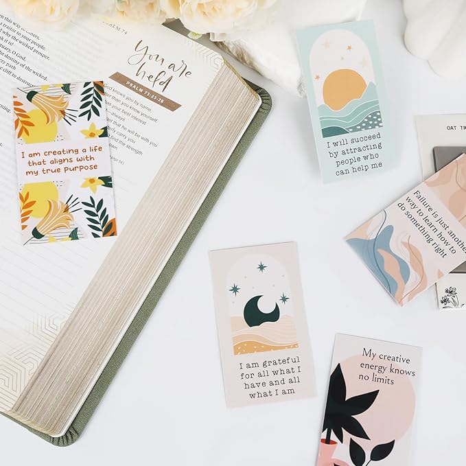 BRYTEFY 100 Empowering Affirmation Cards for Women, Daily Motivation with Thought-Provoking Questions, Mindfulness, Inspiration, and Meditation and Self Care Gift For Women.