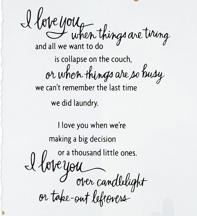 Hallmark Anniversary Card for Husband, Wife, Boyfriend, Girlfriend (Love You All the Time)