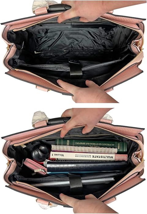 JKM and Company Alligator Compatible With Computer iPad, Laptop Tablet Rolling Tote Bag Briefcase Carryall Bag