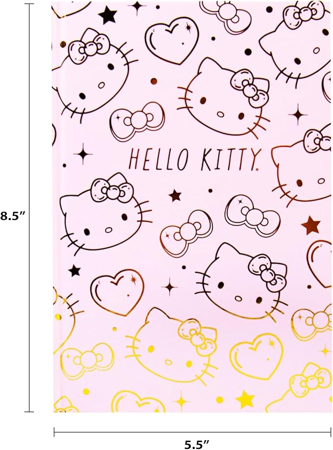 Horizon Group USA Hello Kitty Pink Gold Foil Journal