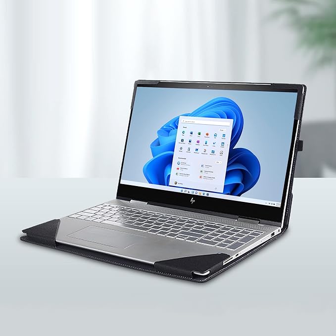 Laptop Sleeve for HP Spectre X360 16-f 16t-f Envy 16-h/Laptops HP 15z-ef2000 Touch optional/15 The 200 Touch /15-dy5097nr/15-dy2096nr / 15-bp 15-ds 15-dr Computer Bag (15.6inch, Gray-Black)