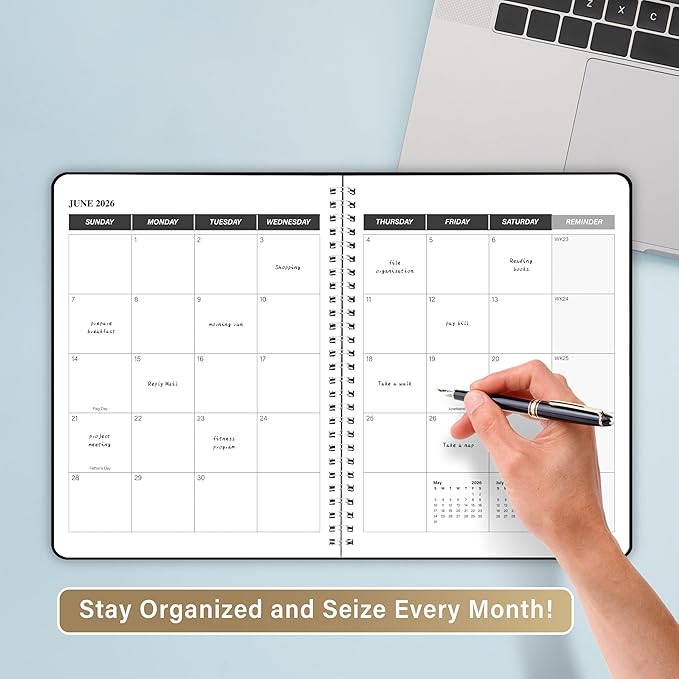TREES Monthly Planner 2024-2026, Calendar Planner 7.4"x9.4" Time Management Personal Organizer with Monthly Goals, To-Do List, Habit Tracker, 24 Months for Planning