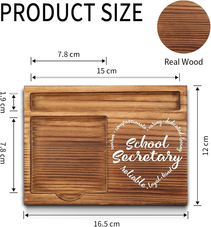 School Secretary Gifts, School Secretary Appreciation Gifts, Thank You School Secretary Gifts for Secretary, Office Assistant, Staff Worker, School Admin Desk Self-Stick Note Pad Holders GSH9