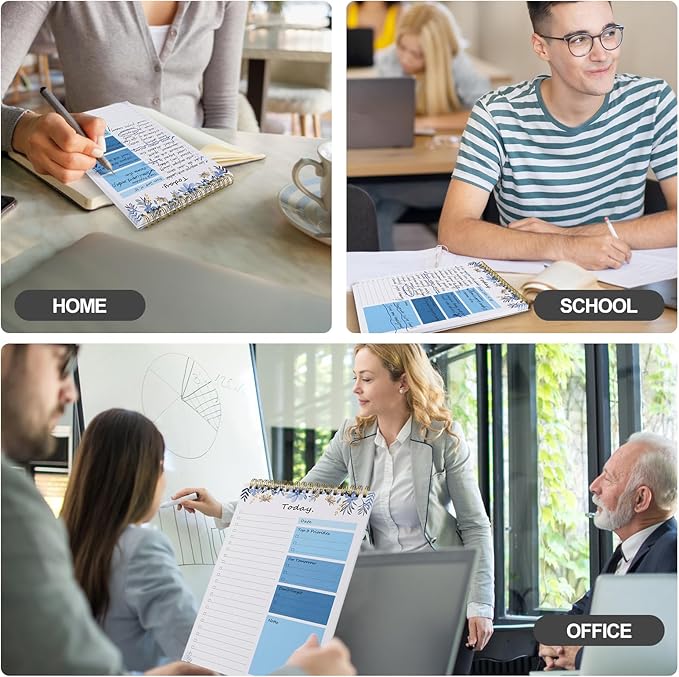 To Do List notepad - To Do List Notebook for Work with 52 Sheets, Undated Daily Planner Perfect for Daily Tasks and Goal Setting, To Do List Notepad Suitable for Office, Desk, Classroom,