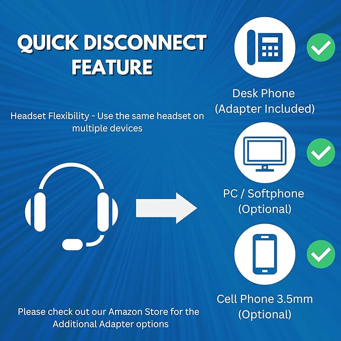 TruVoice HD-700 Premium Headset with HD Sound and Ultra Noise Canceling Microphone - Compatible with Cisco 6000, 7800 and 8800 Series Phones and 7931 7940 7941 7942 7945 7960 7961 7962 7965 7970 7975
