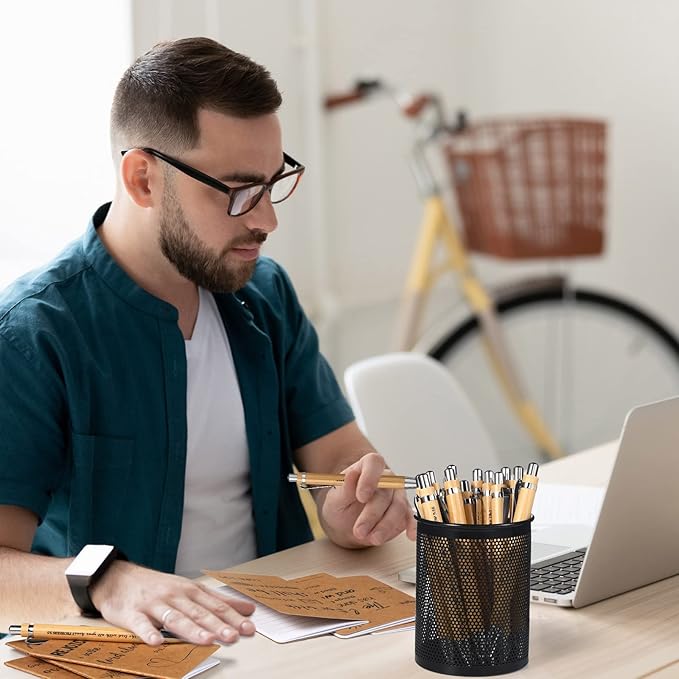 Funrous 32 Pcs Motivational Quote Pens Inspirational Notepads Mini Journal with Ballpoint Pen Small Notebooks Gift Set for Men Women Coworkers, Adult Party Favors Prizes Gift Bulk(Bible)