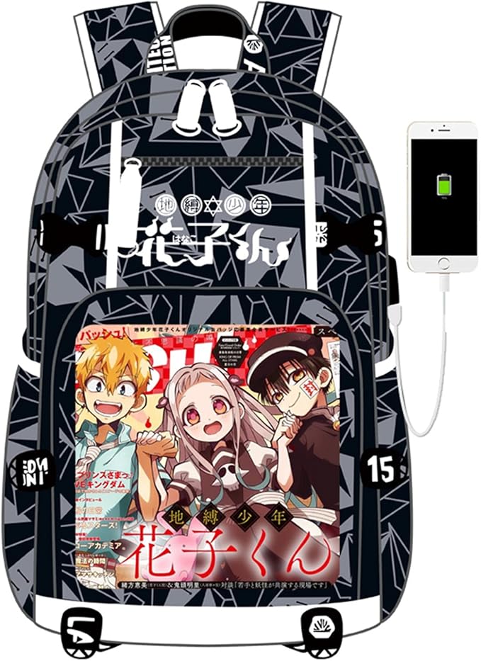 ISaikoy Anime Toilet Bound Hanako kun Backpack Satchel Bookbag Daypack School Bag Laptop Shoulder Bag Style20