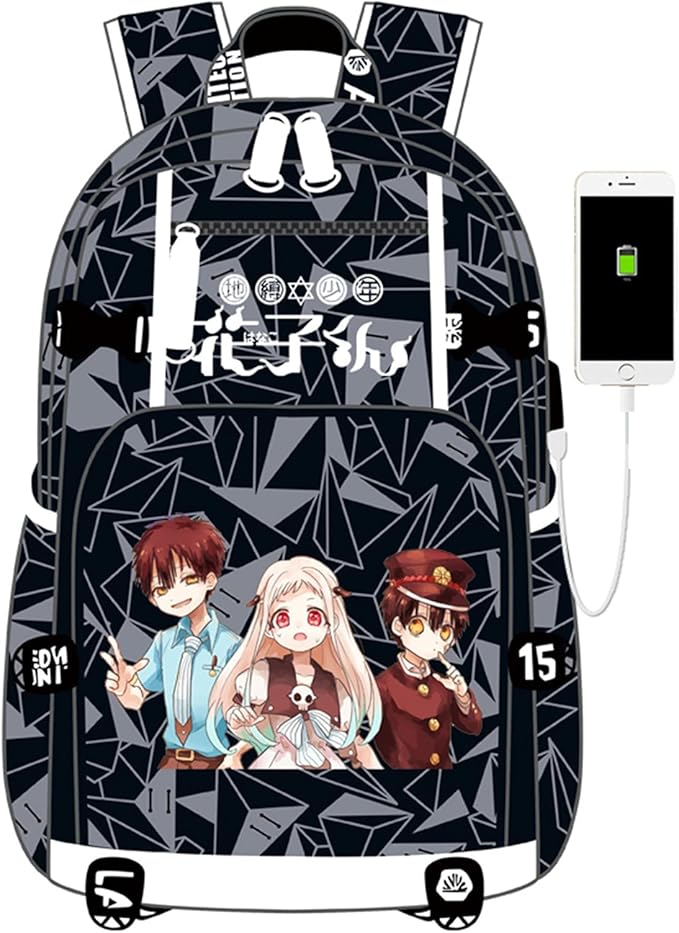 ISaikoy Anime Toilet Bound Hanako kun Backpack Satchel Bookbag Daypack School Bag Laptop Shoulder Bag Style21