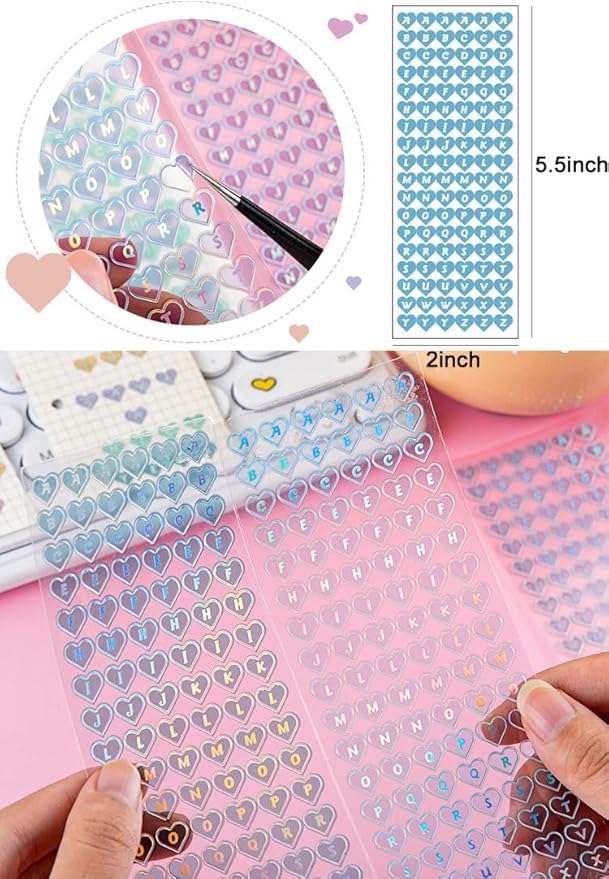 25 Sheets Laser Flashing Deco Stickers Set, Decor Kpop Stickers. for Photocards, Headphones, Water Bottle, Phones, laptops, Planner, Diary Decoration Anything You Like