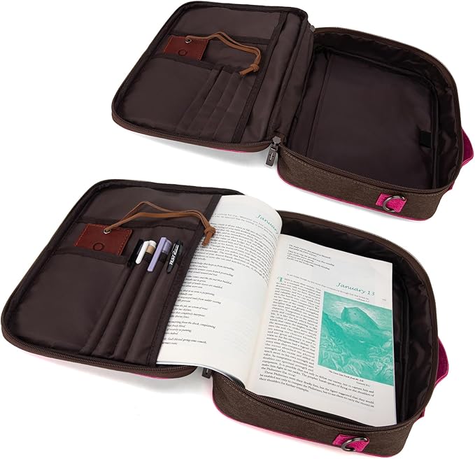 Montana West Bible Covers for Women Bible Cases with Leather Bookmark Protective Crossbody Carrying Book Case for Church Travel Gift