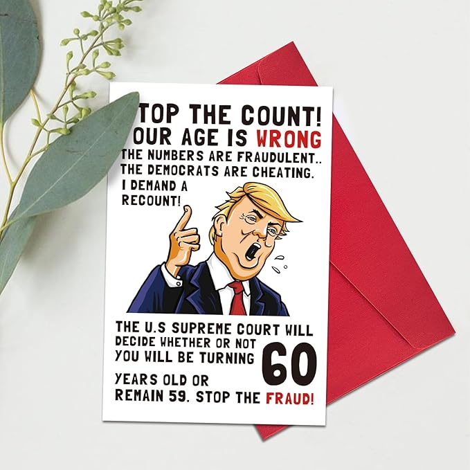 Ogeby Funny 60th Birthday Card, 60th Birthday Cards Gifts for Women Men, Hilarious 60 Year Old Birthday Gifts for Dad Mom Sister Brother