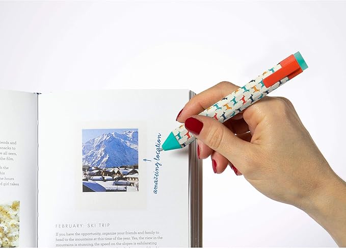Pen Bookmark with Refills | Erasable Ballpoint Gel Pen and Bookmark 3-in-1 | Ink Novelty Pen with Eraser | Page Marker | Book Marker | Page Holder Clip | Gift for Reader and Writer (Dog)