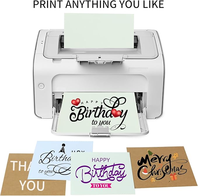 50 Pack 4x6 White Cardstock Paper, Thick Index Card for Printer, 92lb/250GSM Heavyweight Blank Card, Postcards, Wedding Invitation, DIY Crafting, Greeting Card Making