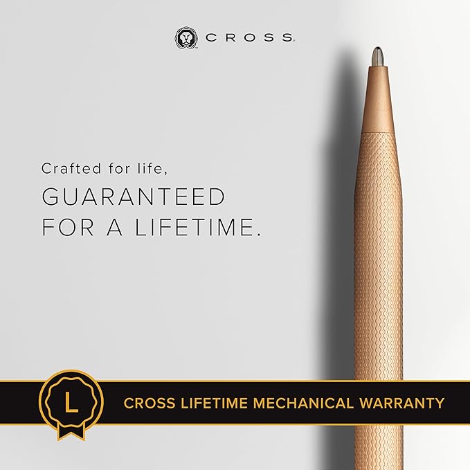 Cross Classic Century Refillable Ballpoint Pen, Medium Ballpen, Includes Premium Gift Box - Brushed Rose Gold