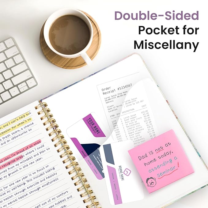 Pretty Cute Lined Spiral Journal Notebook for Women, Aesthetic College Ruled Notebook for Work & Note Taking, A5 Hardcover Journal for Writing, 140 Pages, Colorful Butterfly