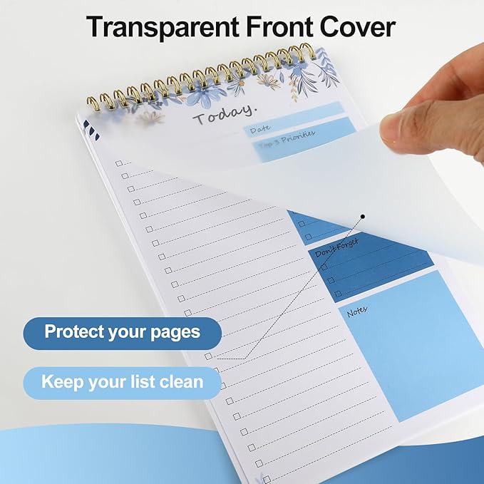 To Do List notepad - To Do List Notebook for Work with 52 Sheets, Undated Daily Planner Perfect for Daily Tasks and Goal Setting, To Do List Notepad Suitable for Office, Desk, Classroom,