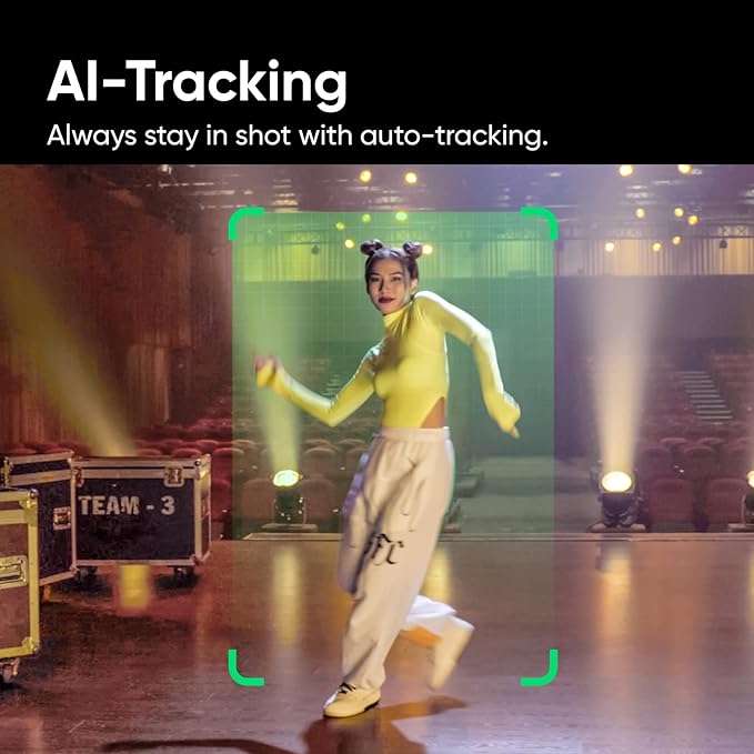 Insta360 Link - PTZ 4K Webcam with 1/2" Sensor, AI Tracking, Gesture Control, HDR, Noise-Canceling Microphones, Specialized Modes, Webcam for Laptop, Live Streaming, Zoom Certified