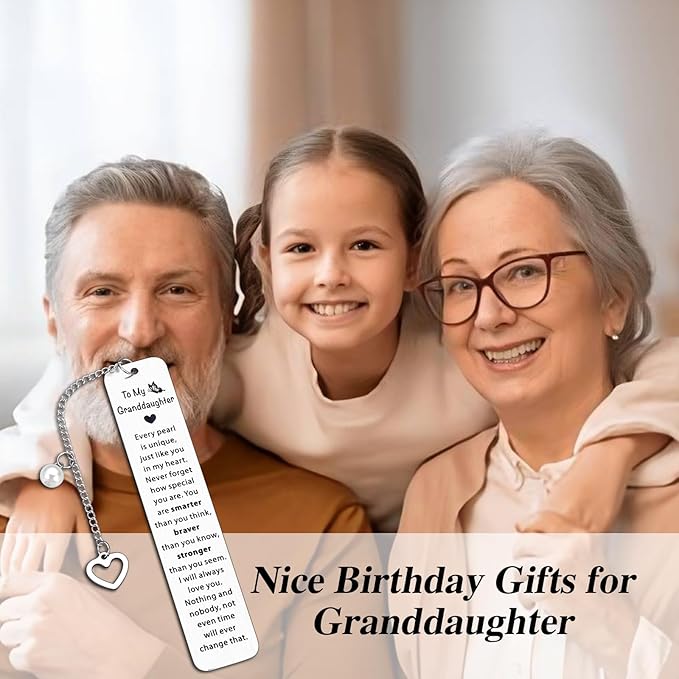 Coastal Granddaughter, Granddaughter Gifts from Grandma, Christmas Gifts for Granddaughter, Stocking Stuffers for Teen Girls 16 18, Birthday Valentines Gifts for Granddaughter, Granddaughter Bookmark