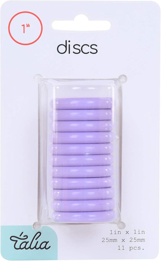Talia Discbound Notebook - Discs (Lavender, 1Inch)
