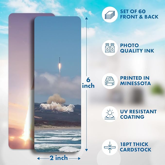 Livin Harmony || Cool Cosmic Space Bookmarks (12 - Set) || Stellar Gift for Kids and Everyone! || Made in USA!