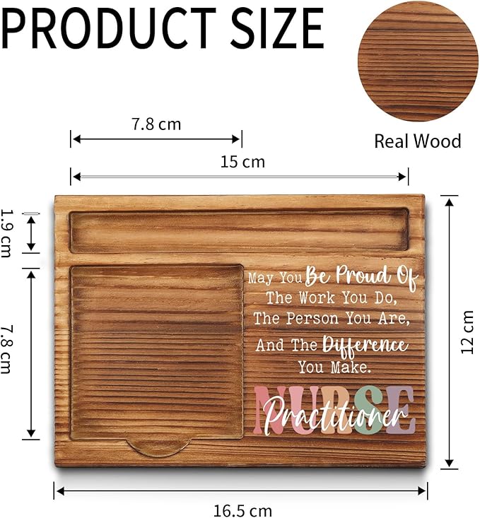 Nurse Practitioner Sticky Note Holder, Nurse Practitioner Thank You Appreciation Gifts for Men, Women, Nurse Practitioner NP Office Desk Self-Stick Note Pad Holders GSH477