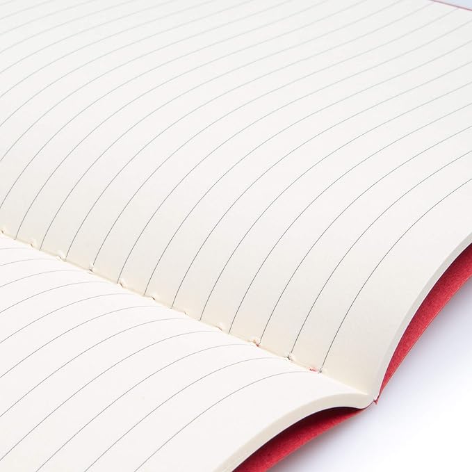 Simply Genius A5 Notebooks for Work, Travel, Business, School & More - College Ruled Notebook - Softcover Journals for Women & Men - Lined Note Books with 92 pages, 5.5" x 8.3" (Red, 6 pack)