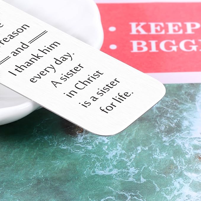 Sister in Christ Gifts, Secret Sister Gifts for Women Christian, Sister Birthday Gifts, Christian Sister Bookmark, Religious Gifts for Women Sisters, Faith Based Gifts, Big Sister Gifts for Girls