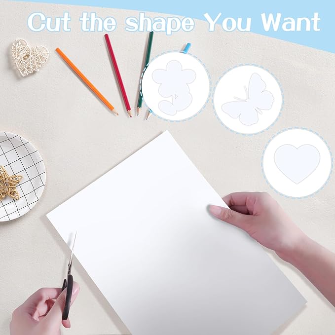 30 Sheets White Cardstock Paper 8.2 x 11.6, 230gsm/85lb Card Stock Paper for Scrapbook, Craft, Cards Making, Menus, Invitations