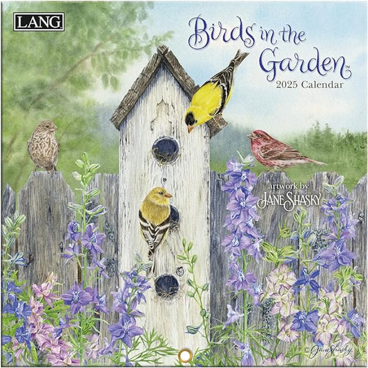 LANG Birds In The Garden 2025 Mini Wall Calendar (25991079268)