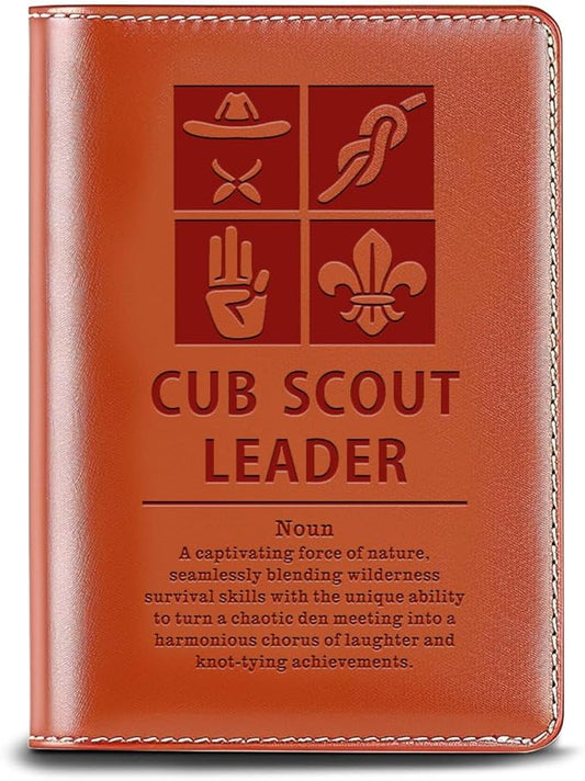 Scout Gift Scout Leader Writing Notebook Gift Scout of Honor Gift Scoutmaster Gift Scout Ceremony Gift (CUB SCOUT LEADER)