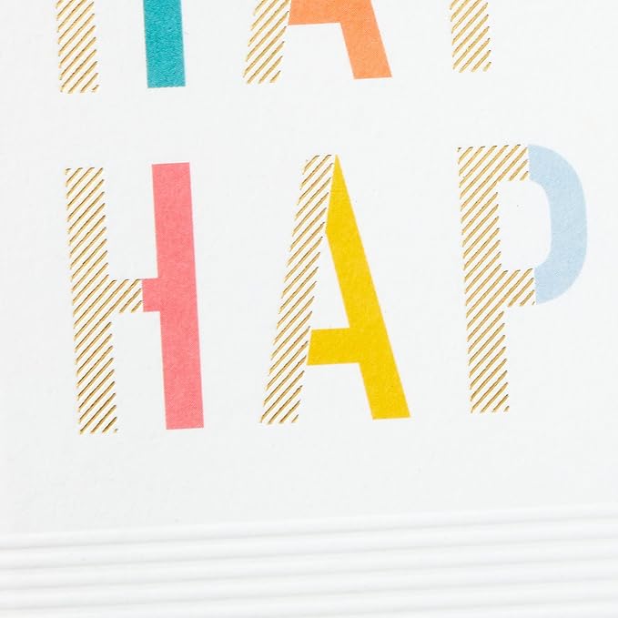 Hallmark Signature Birthday Card (Happy Happy Happy)