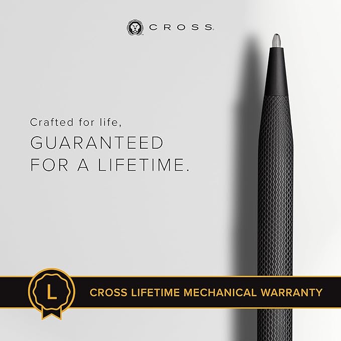 Cross Classic Century Refillable Ballpoint Pen, Medium Ballpen, Includes Premium Gift Box - Brushed Black