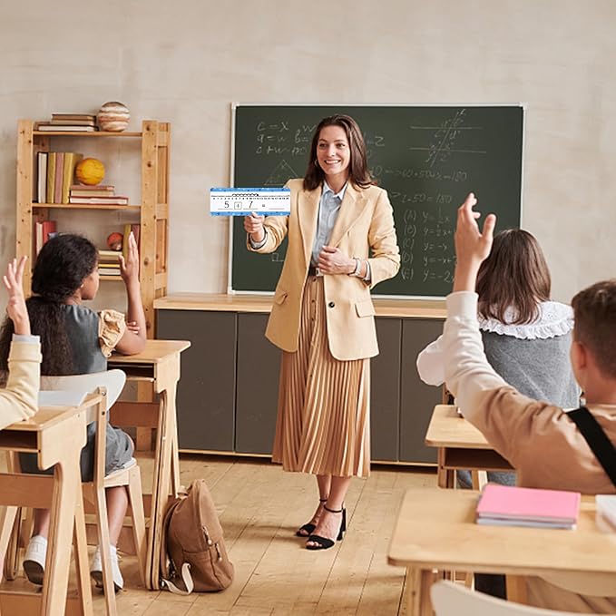 32 Pack Dry Erase Number Line Board Card Lapboard Double Sided Writable and Erasable Board Card Featuring 0-10 Number Line On One Side 0-20 On The Other for Kids Students Math Manipulatives (11.5”x4”)