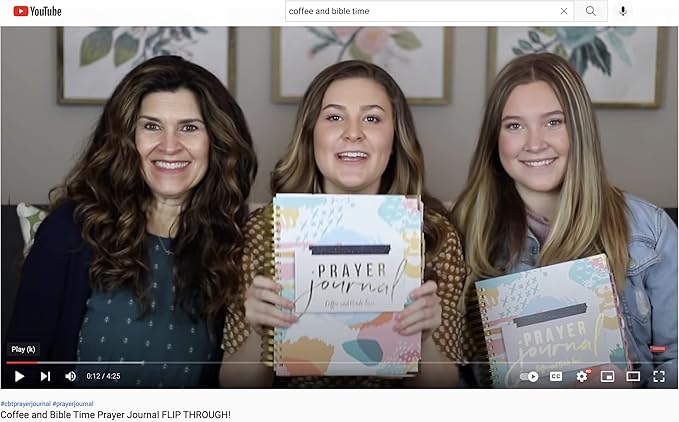 Coffee and Bible Time Prayer Journal: 3 Sticky Note Pads Included, Gold-Colored Spiral Binding, Solid Board Cover, Perfect to Journal Prayers and Grow in Faith