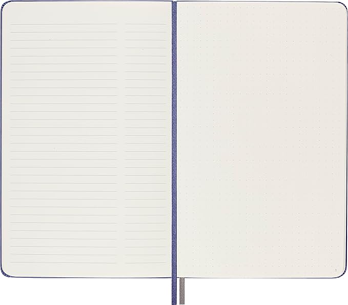Moleskine Art Logbook, Hard Cover, Large (5" x 8.25"), Dotted, Lavender Violet, 160 Pages