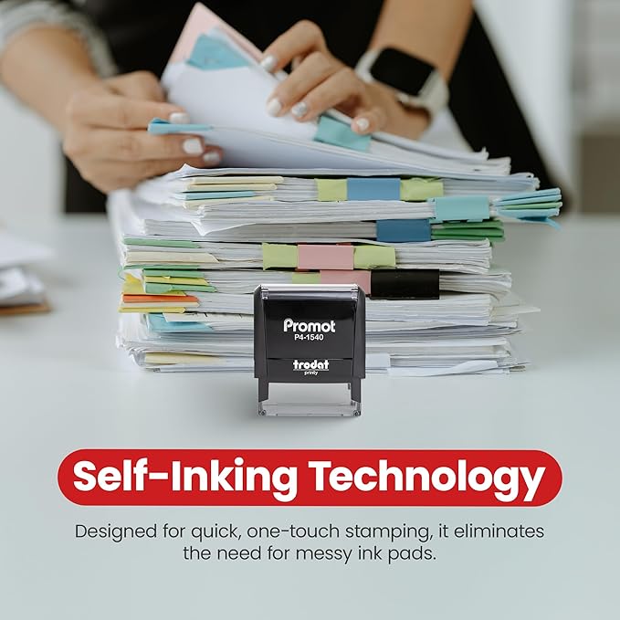 Promot Client's Copy - Self Inking Rubber Stamp - Ink Stamps