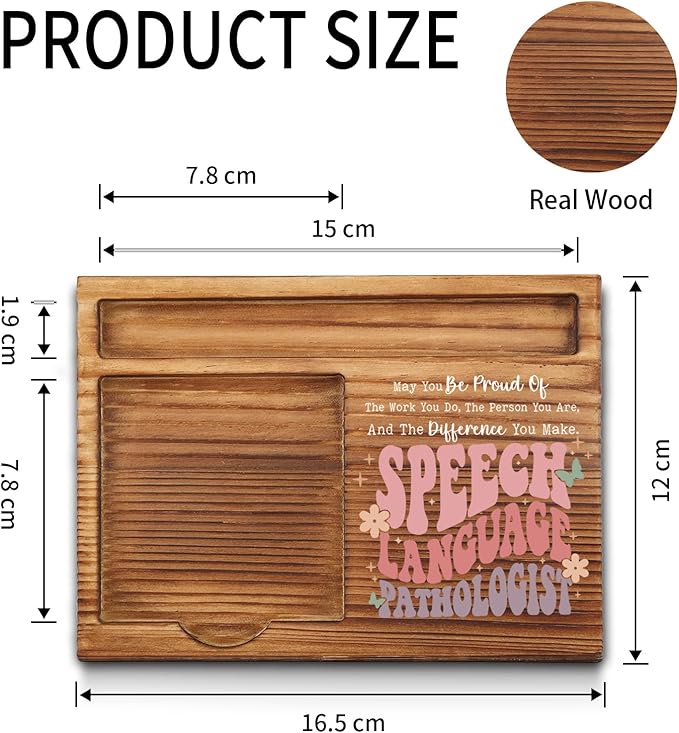 Speech Language Therapy Sticky Note Holder, Speech Language Therapy Thank You Appreciation Gifts for Men, Women, SLP Speech Therapy Office Desk Self-Stick Note Pad Holders GSH455