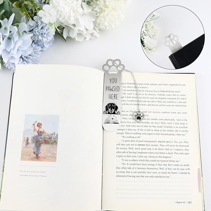 Dachshund Gifts for Women Men Funny Bookmarks Bulk Dachshund Dog Bookmarks for Book Lovers Dachshund Dog Lover Cute Metal Book Mark Birthday Gifts for Reader Coworker Friends Adults Dog Owner Lover