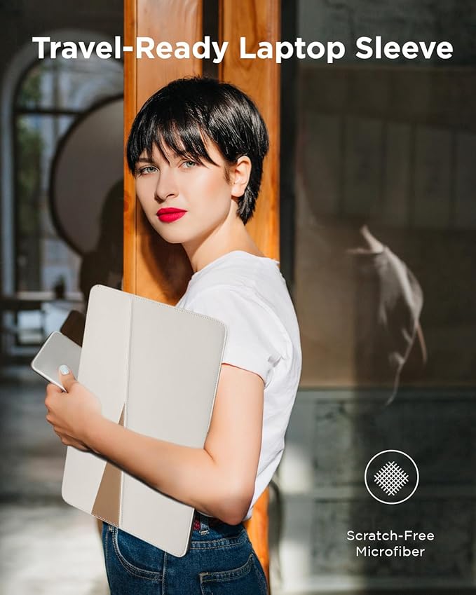 Lenovo 13/14-inch Laptop Sleeve (S200) - Ultra Thin Form-Fitting Case Compatible with MacBook Air, iPad & More – Lightweight Folder Sleeve with Accessories Pocket