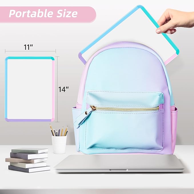 VUSIGN Small White Board Dry Erase, 11''x14'' Magnetic Dry Erase Board, Mini Whiteboard with Markers for Kids, Students, Fridge, Wall, Locker
