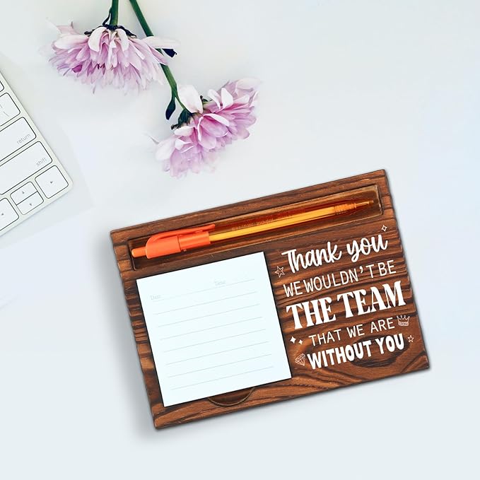Thank You Gift for Team, Coworkers Gifts for Men Women, Team Employee Appreciation Gifts, We Wouldn't Be The Team That We are Without You Office Self-Stick Note Pad Holders SD133