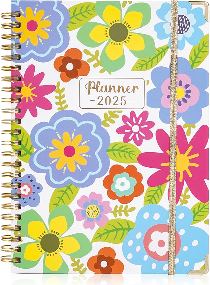 2025 Planner - 2025 Planner Weekly and Monthly, Jan.2025 - Dec.2025, Hardcover 2025 Planner Monthly with Tabs, 6.2" x 8.5", Strong Twin-Wire