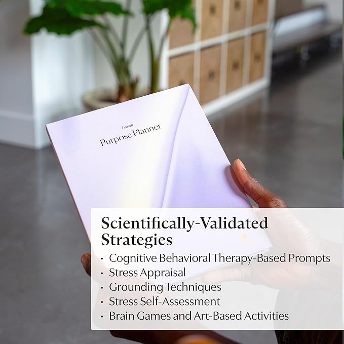 Switch Research Purpose Planner "Growth": Psychologist-Backed Goal Planner for Developing a Life of Purpose - 31-Day Undated Productivity Planner - Guided Prompts, Techniques, and Insights