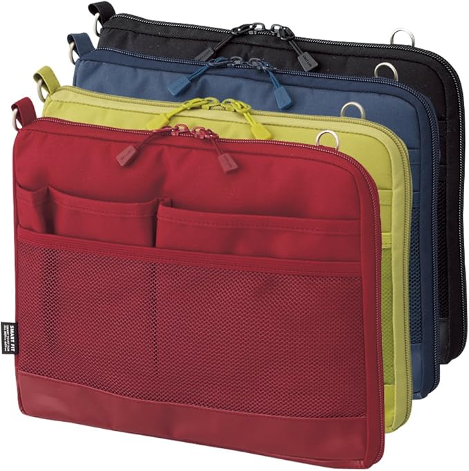 LIHIT LAB Laptop Sleeve, Water & Stain Repellent, Horizontal, 10.2" x 7.9", Navy (A7680-11)