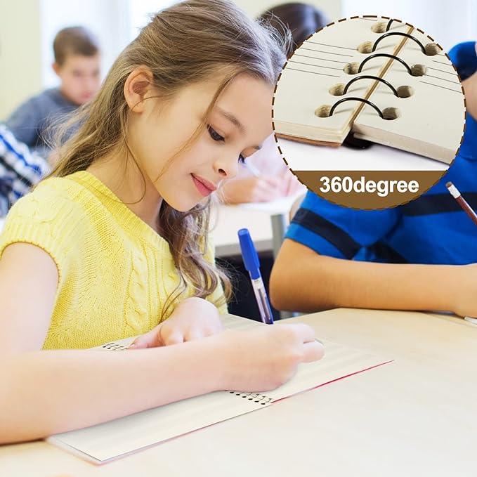 MAXCURY Blank Sheet Music Composition Manuscript Staff Paper Art Music Notebook Black 100 Pages 26x19cm (Music Note)