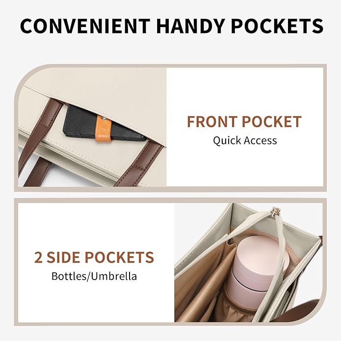 Laptop Tote Bag for Women Laptop Messenger Shoulder Bags for Women Business Office Work Bag Briefcase