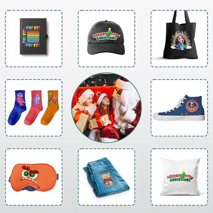 DTF Transfer Film, 50 Sheets 8.5"*11" DTF Paper with Smart Printing Pad for All Sublimation&DTF Printers,DTF Film for Sublimation Hack,Upgraded Premium Direct to Film for All Fabrics