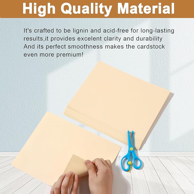 28 Sheets Shimmer Cream Cardstock 8.5 x 11 Off White Paper, 250gsm/92lb Premium Ivory Card Stock for DIY Cards Making, Greeting Cards, Wedding Invitations, Menus, Certificate Paper