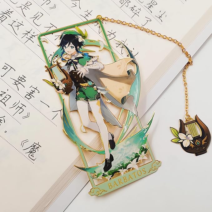 Arataki Itto with Chain Original Genshin Impact Metal Bookmark - Collect All Your Favorite Characters!